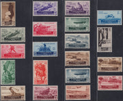 1930 – Virgilio, Ten cuttings of an advertising poster on thick cardboard with a perforated impression printed in black in the outline and diagonally the wording SAGGIO in block capitals.