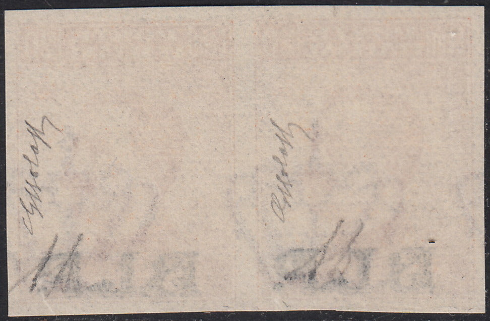 RN179 - 1922/23 - Michetti type stamp of the Kingdom c. 20 orange, light blue overprint BLP lithographic type II, new with intact gum (7)