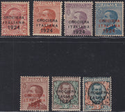 RN443 - 1924 - Francobolli di Regno soprastampati "Crociera Italiana 1924" nuova gomma integra (162/168)