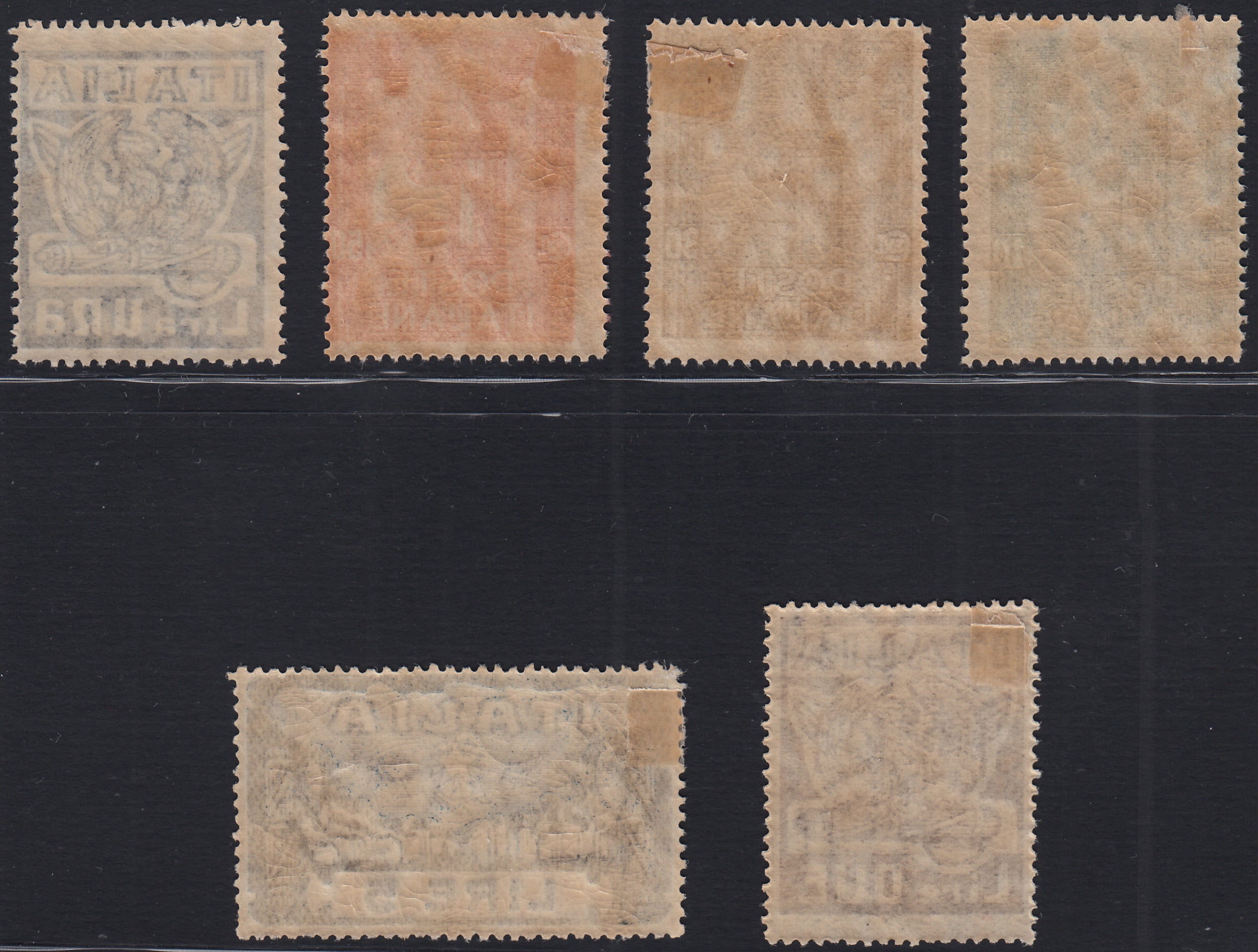 RN449 - 1923 - Anniversario della Marcia su Roma, serie completa di sei valori nuovi con gomma originale (141/6)