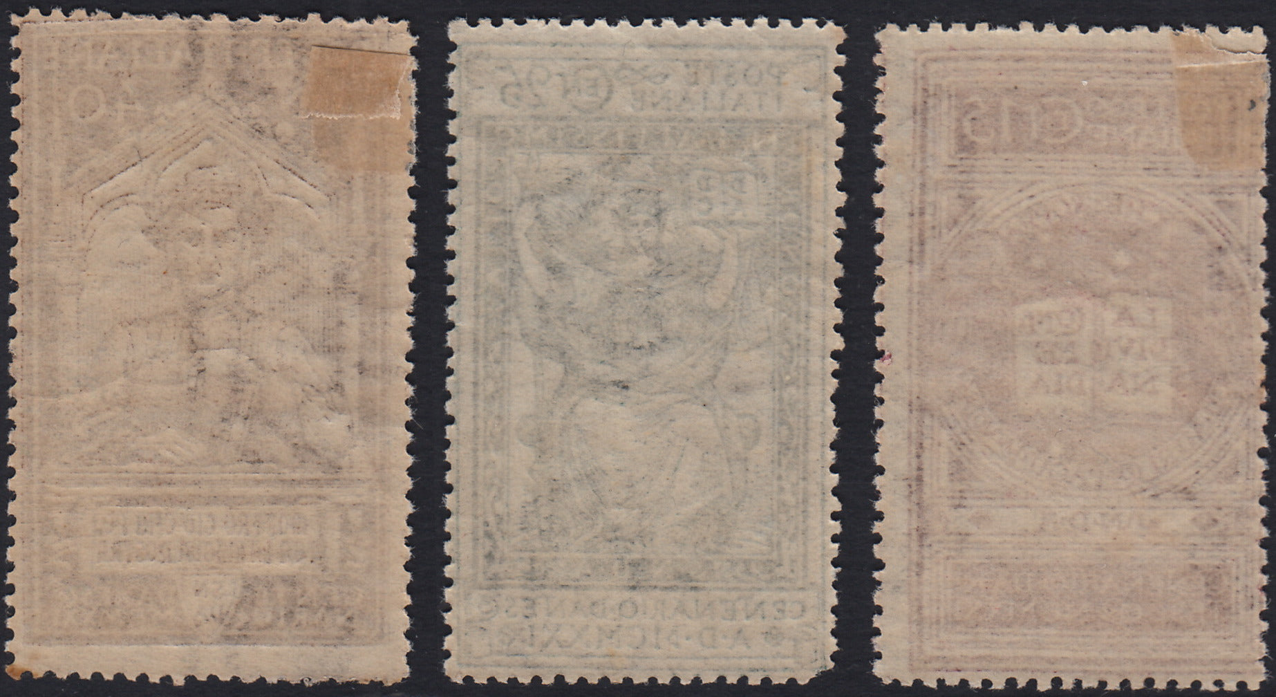 RN452 - 1921 - 6° centenario della morte di Dante Alighieri, serie completa nuova con gomma originale (116/118)