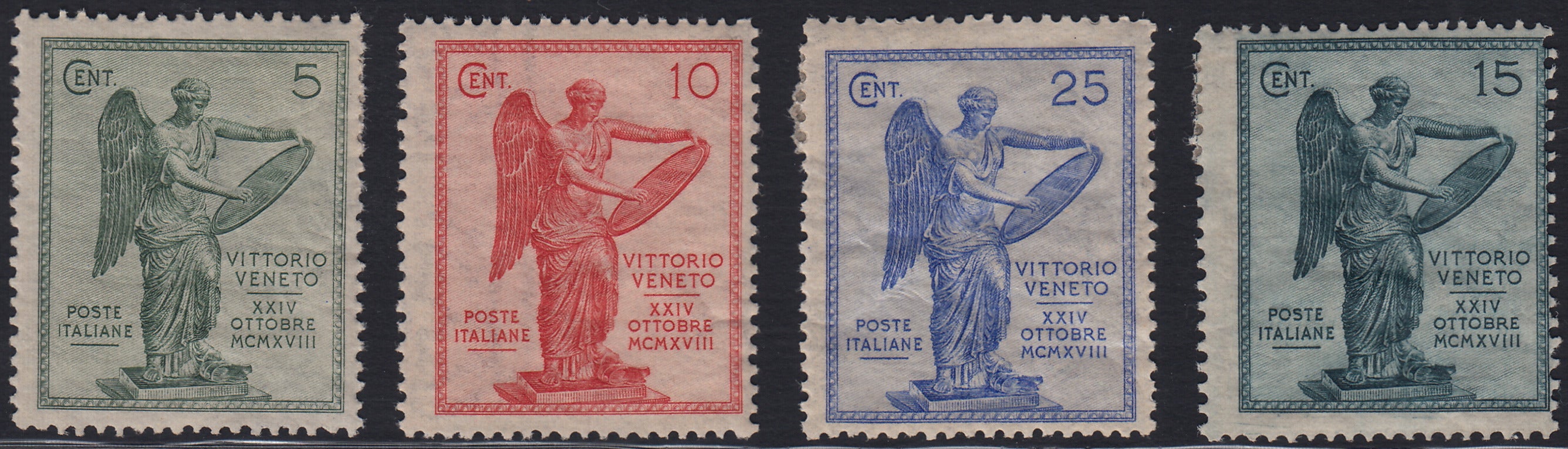 RN454 - 1921 - 3° anniversario della Vittoria, serie completa nuova con gomma originale (119/122)