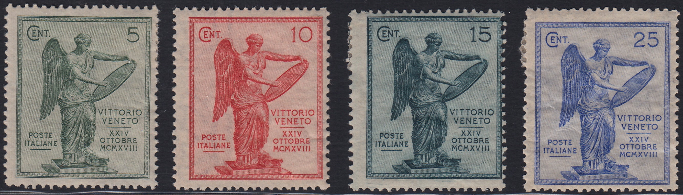 RN455 - 1921 - 3° anniversario della Vittoria, serie completa nuova con gomma originale (119/122)