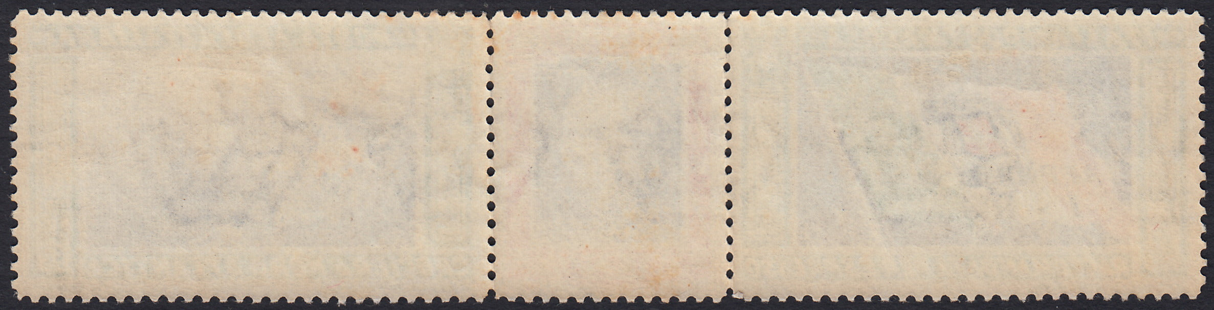 RN460 - 1933 - Crociera Nord Atlantica, trittico I - PELL (Pilota Aldo Pellegrini) esemplare da L. 5,25+44,75 nuovo con gomma originale (52N)