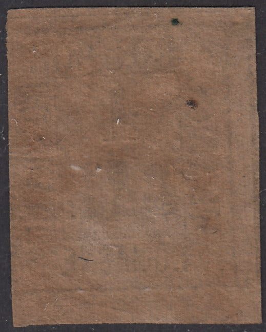 ROM36 - 1859 - Cifra in un rettangolo 1 baj bruno grigio usato con annullo originale (2)