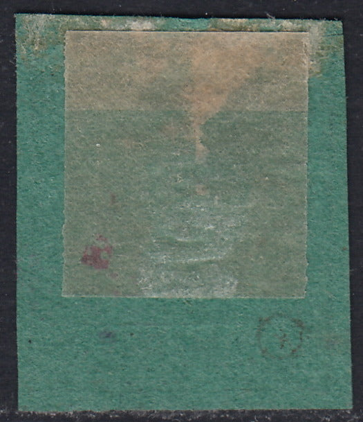 ROM50 - 1859 - Figure in a rectangle, 3 new dark green baj without eraser (4).