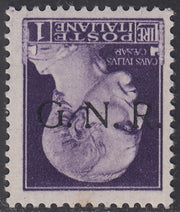 1944 - GNR Brescia Espresso de L. 1,25 hoja completa de 50 ejemplares, nuevo con goma completa intacta. (19/II).