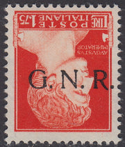 1944 - GNR Brescia Espresso de L. 1,25 hoja completa de 50 ejemplares, nuevo con goma completa intacta. (19/II).