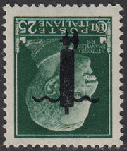 1944 - GNR Brescia Espresso de L. 1,25 hoja completa de 50 ejemplares, nuevo con goma completa intacta. (19/II).