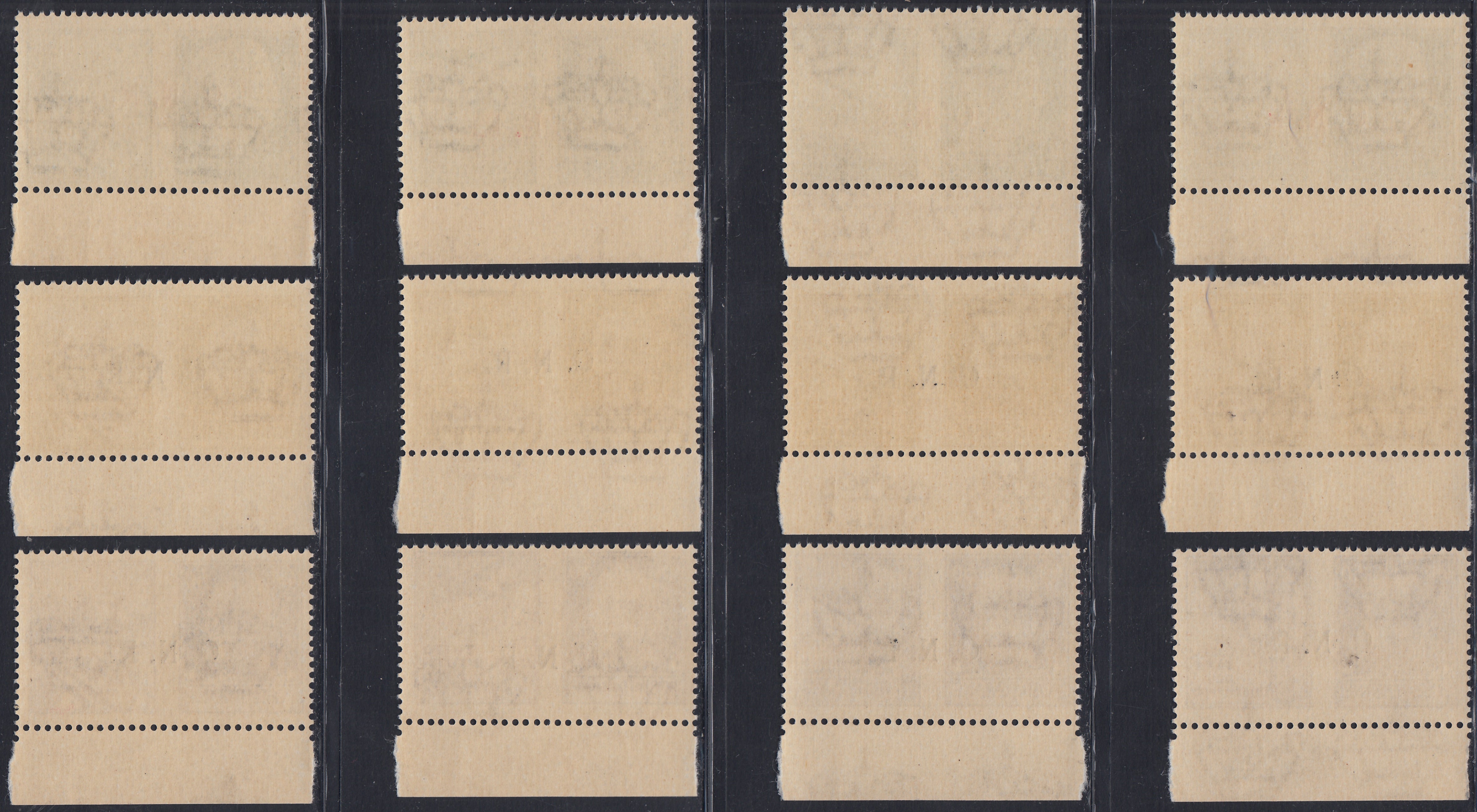 RSI540 - 1944 - War propaganda, series of 12 copies with GNR overprint, Brescia III edition, new type intact (13/III - 24/III)