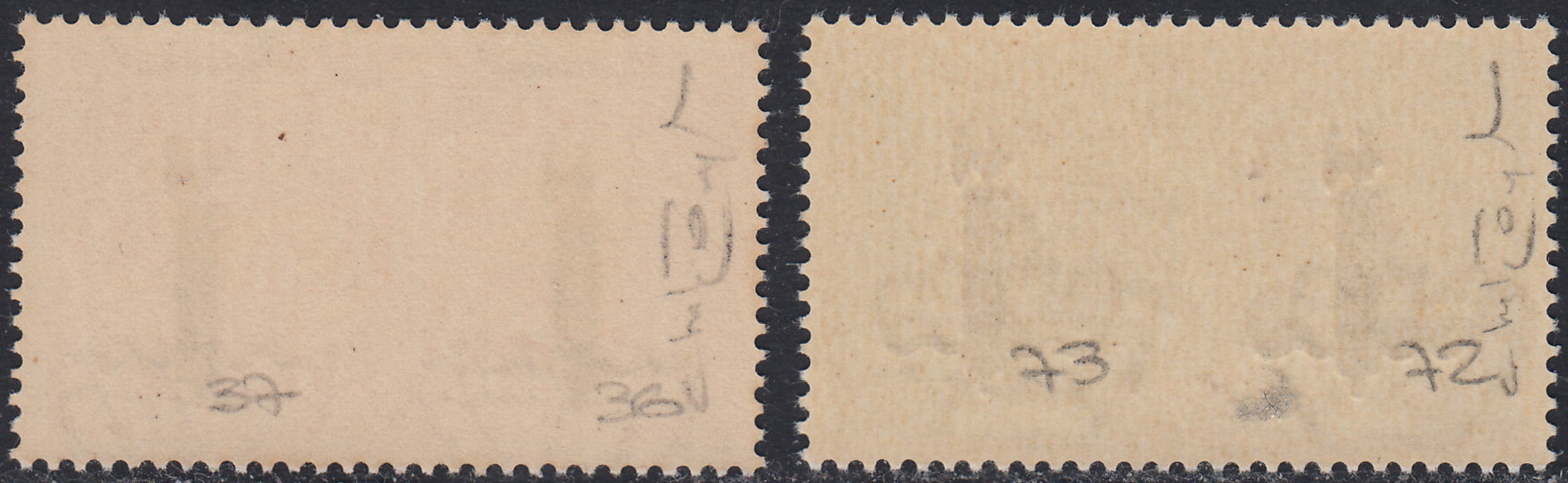 RSI546 - 1944 - Espressi di Regno con soprastampe di Prova Fascetto tiratura di VERONA, due fascetti neri nuovi gomma integra (P1, P2)