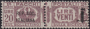 1944 - GNR Brescia Espresso de L. 1,25 hoja completa de 50 ejemplares, nuevo con goma completa intacta. (19/II).