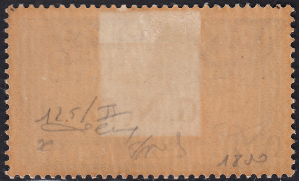 RSI5946 - 1944 - GNR tiratura di Brescia, Posta AereaL, 2 ardesia con soprastampa del II tipo nuovo con gomma originale (125/II)