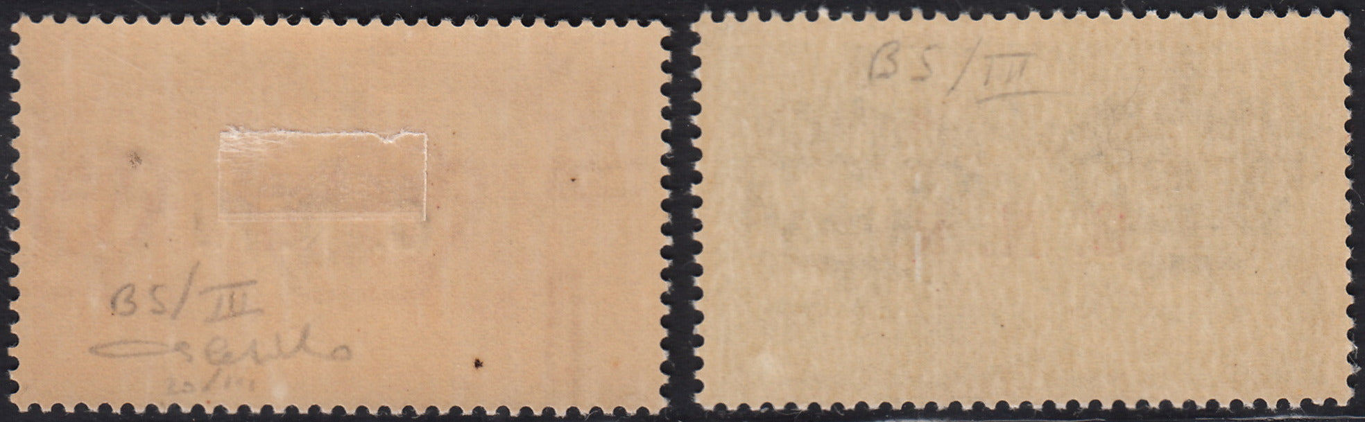 RSI598 - 1944 - GNR tiratura di Brescia, Espressi L. 1,25 verde e L. 2,50 arancio con soprastampa di Brescia del III tipo nuovi con gomma originale (19/III, 20/III)