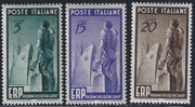 Rep21 - 1949 - Program for the Reconstruction of Europe, series of the three new values ​​with intact rubber (601/603)