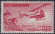 SM55 - 1961 - Posta Aerea, Elicottero, lire 1000 rosso nuovo con gomma integra (138).