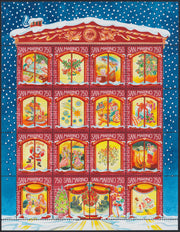 SM88 - 1996 - Natale, francobolli n. 1525/40 in foglietto nuovo gomma integra (44)