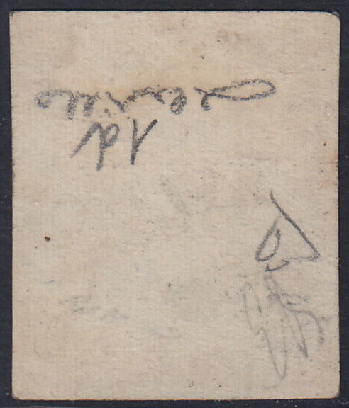 IV issue c. 10 dark chocolate brown I table pair used (14Ce)