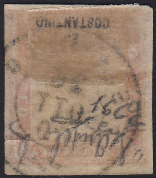 IV número c. 10 marrón chocolate oscuro I par de mesa usado (14Ce)