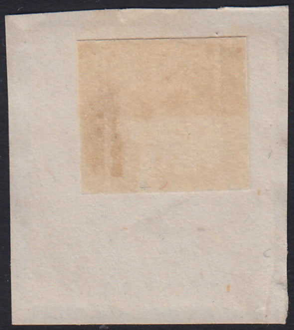 Sard1119 - 1861 - IV emissione c. 20 celeste grigiastro II tavola usato su frammento SALUZZO (15Db)