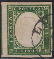 1930 – Virgilio, Diez recortes de un cartel publicitario sobre cartón grueso con una impresión perforada impresa en negro en el contorno y en diagonal la inscripción SAGGIO en mayúsculas.