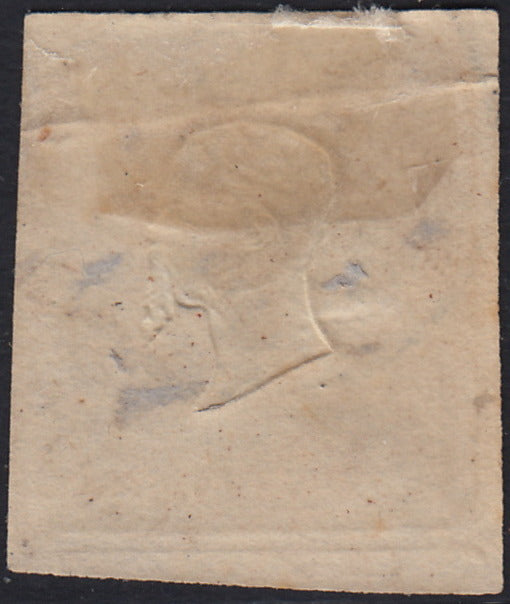 Sard1158 - 1860 - IV emissione c. 80 giallo limone olivastro uso tarfivo ill 10/2/1860  (17Ab)