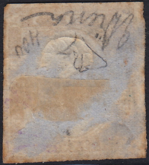 IV. Ausgabe c. 10 dunkel schokoladenbraun Tafel I gebrauchtes Paar (14Ce)