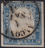 IV número c. 10 marrón chocolate oscuro I par de mesa usado (14Ce)