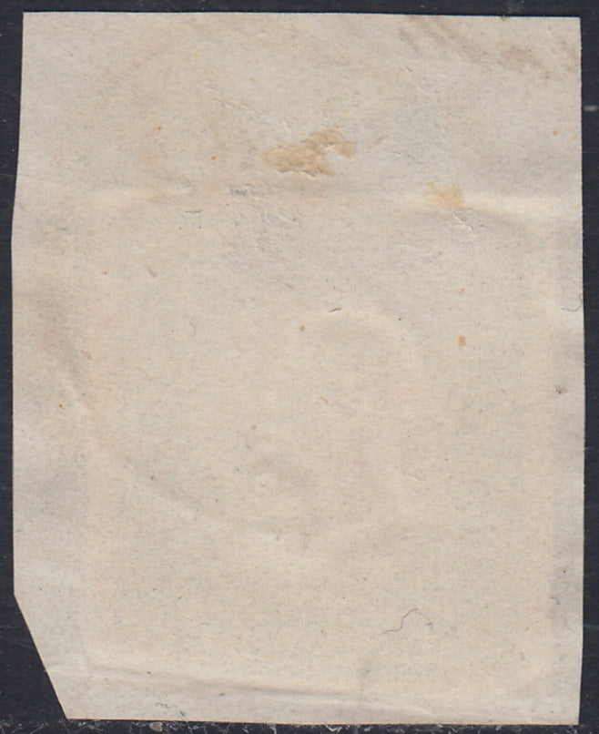 Sard442 - 1860 - IV emissione c. 20 azzurro I tavola usato su frammento (15Ca)