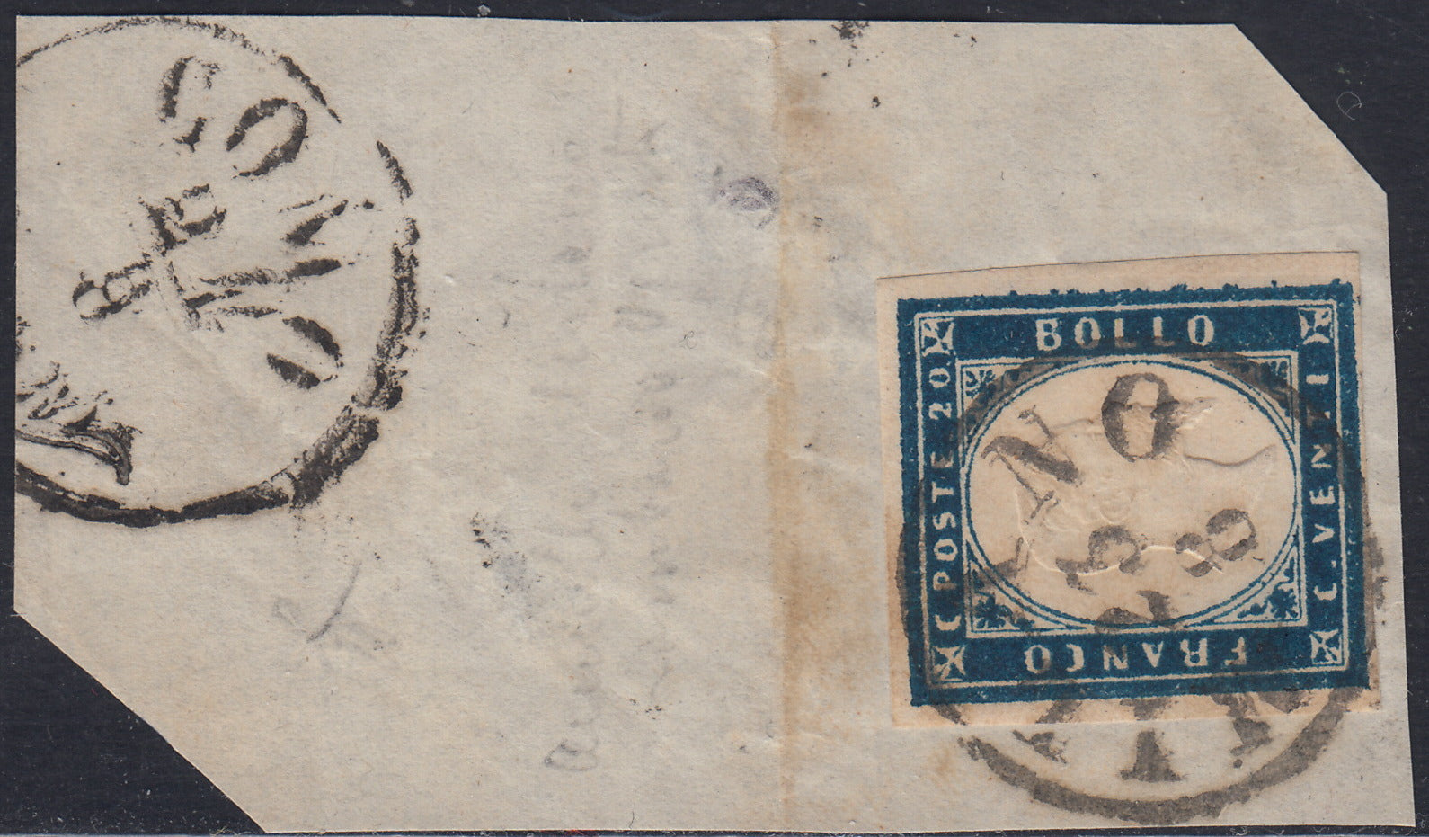 IV número c. 10 marrón chocolate oscuro I par de mesa usado (14Ce)