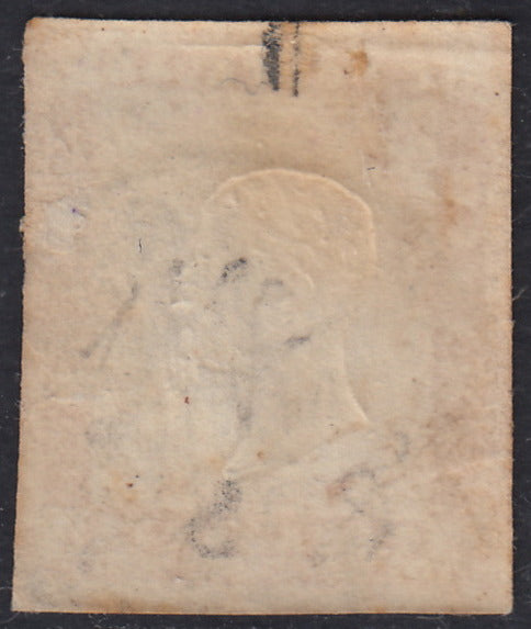 IV número c. 10 marrón chocolate oscuro I par de mesa usado (14Ce)