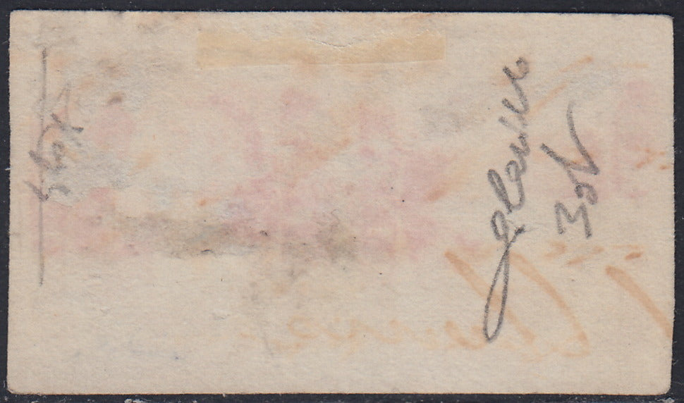 Sard516 - 1851 - I emissione c. 40 rosa lilla coppia orizzontale usata (3d)