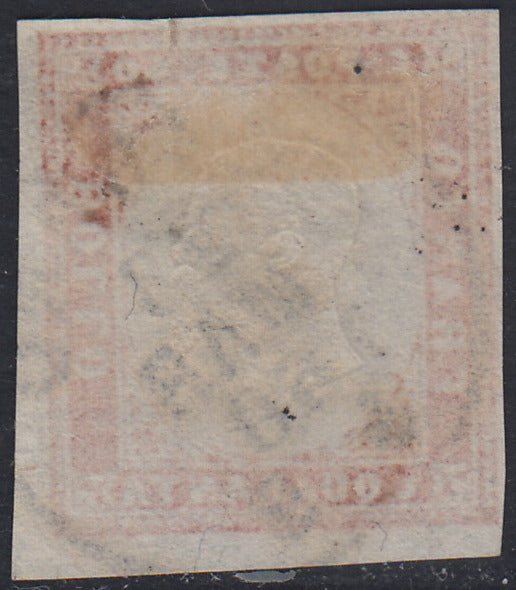 SARD822 - 1860 - IV emissione c. 40 rosa usato MILANO 23/3/1860 (16Cc)