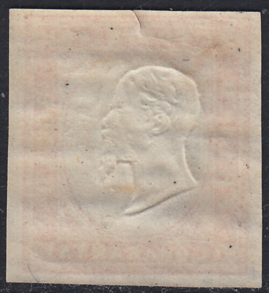 SARD823 - 1863 - IV emissione c. 40 rosa vermiglio smorto tiratura 1863 nuovo con gomma (16Fa)