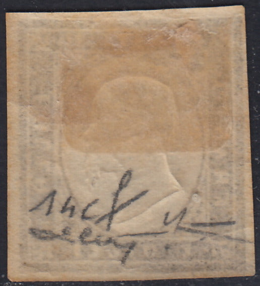 Sard921 - 1861 - IV emissione c. 10 grigio bistro scuro I tavola nuovo con gomma originale (14Cf)