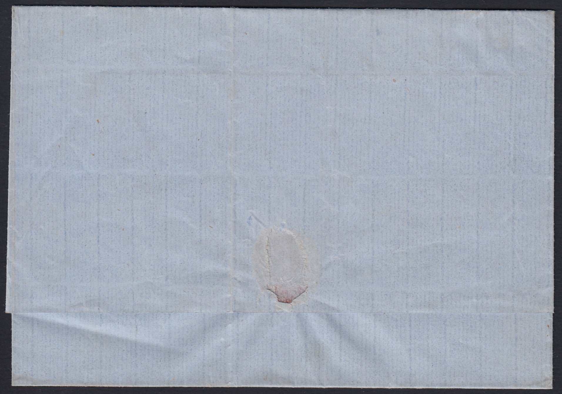 SARDSP236 - 1858 - Lettera spedita da Genova per Sestri Levante affrancata con c. 20 azzurro grigiastro della I tavola (15A)