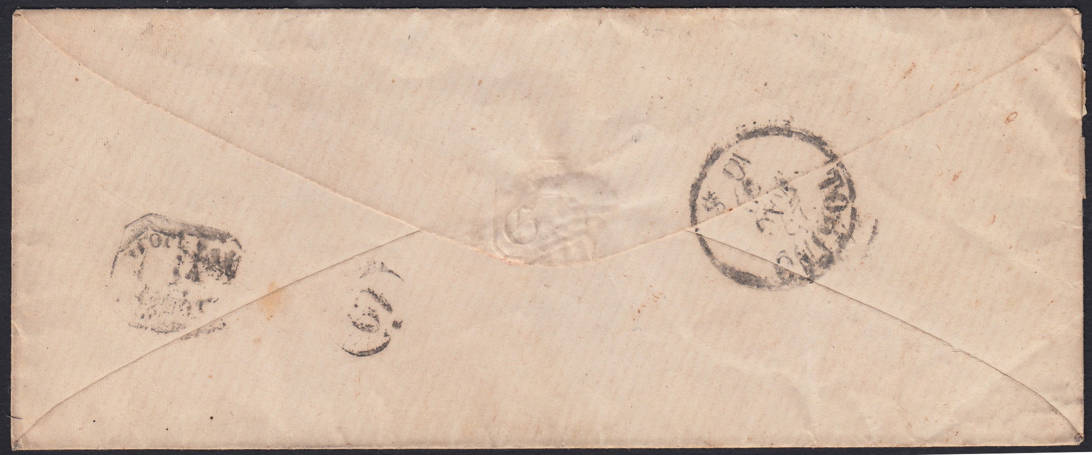 SARDSP250 - 1859 - Lettera spedita da Lanzo per Torino 26/5/59 affrancata con c. 20 azzurro scuro I tavola stampa povera (15B)