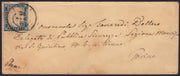 SARDSP251 - 1859 - Lettera spedita da Lanzo per Torino 26/7/59 affrancata con c. 20 azzurro scuro I tavola stampa povera (15B)