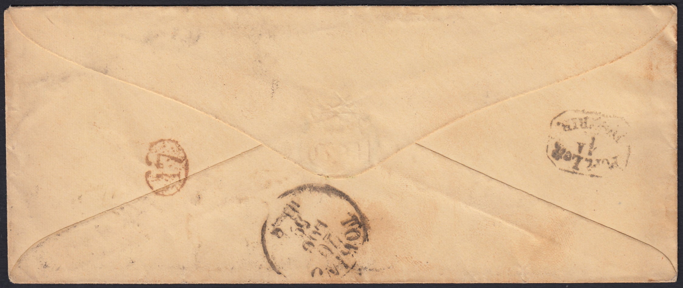 SARDSP251 - 1859 - Lettera spedita da Lanzo per Torino 26/7/59 affrancata con c. 20 azzurro scuro I tavola stampa povera (15B)