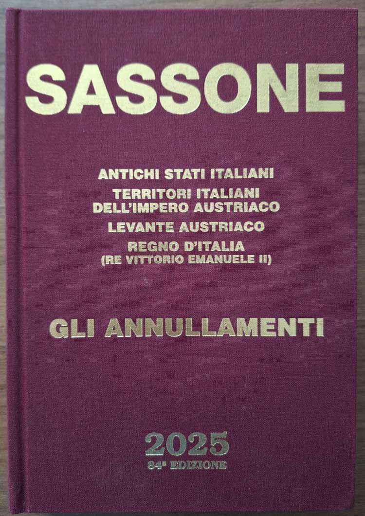 CATALOGO ANNULLAMENTI 2025 (specializzato Annulli) - SPEDIZIONE SOLO IN ITALIA.
