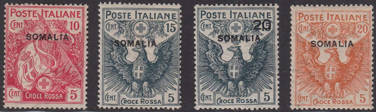 SOM11 - 1916 Red Cross, complete set of four new original rubber values. (19/22)
