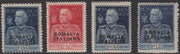 SOM13 - 1925/26 - Giubileo del Re, serie di quattro valori nuovi con gomma originale (68, 70/72)