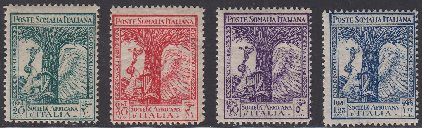 SOM25 - 1928 - Pro Società Africana d'Italia, complete set of four new values ​​with intact rubber (112/115)
