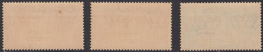 SOM27 - 1930 - Nozze del Principe Umberto, serie di tre valori, nuova con gomma integra (130/132)
