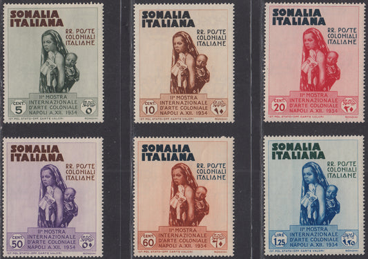 SOM30 - 1934 - 2nd international exhibition of colonial art, complete series of Ordinary Mail + Air Mail new intact rubber (193/198 + A1/6) 