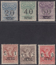 SOM35 - 1926 - Segnataasse per vaglia di Regno, soprastampate SOMALIA ITALIANA, serie comleta nuova con gomma integra(7/12)