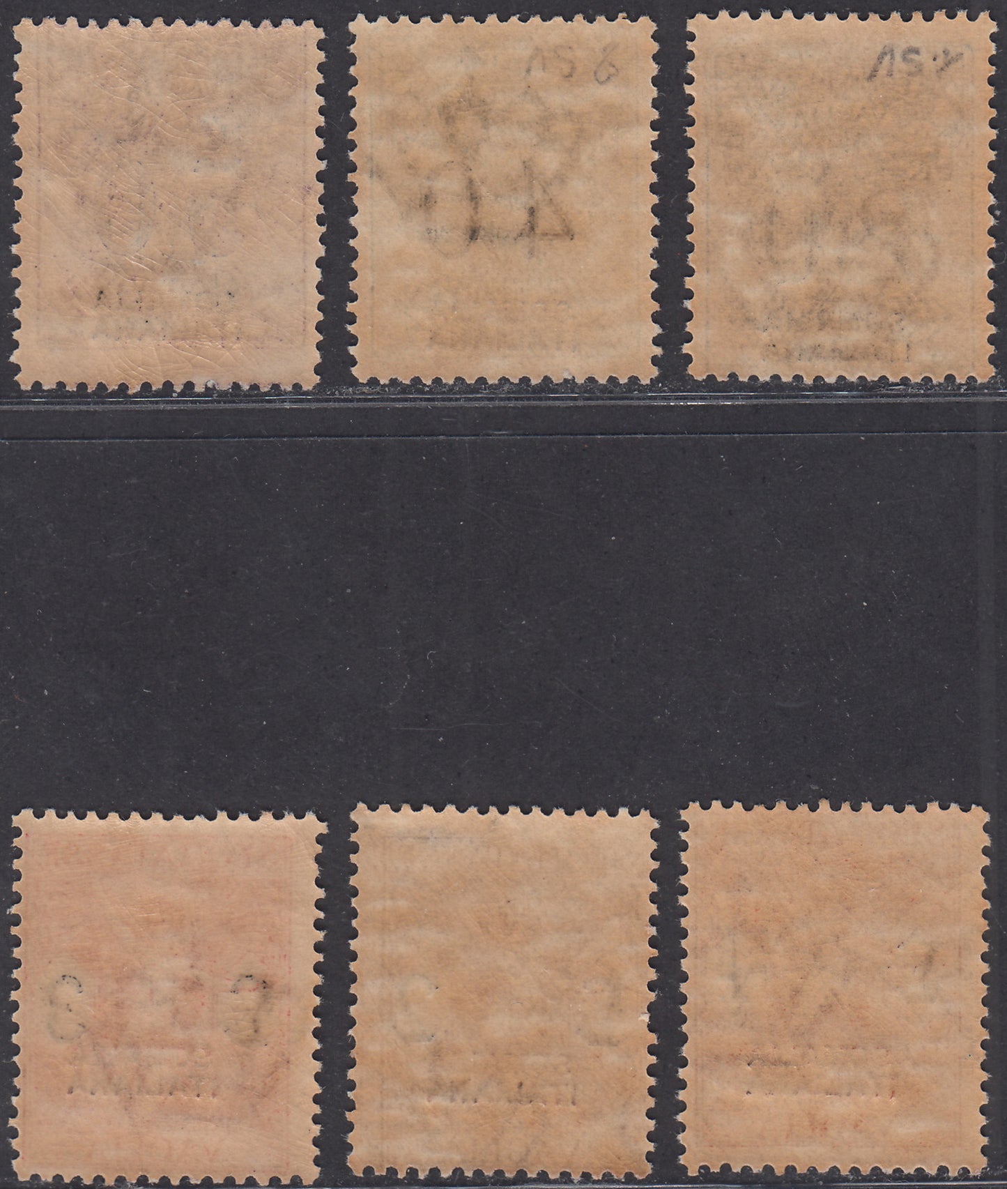 SOM35 - 1926 - Postmarks for Kingdom money orders, overprinted SOMALIA ITALIANA, new complete series with intact rubber (7/12)