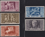 T145 - 1937 - Bimillenario della nascita di Augusto, Posta Aerea serie completa di 5 valori nuova gomma integra (A108/A110)