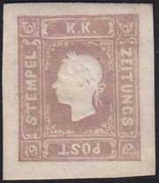 T157 - II emissione II tipo, giornali (s. 1,05) lilla grigio nuovo con gomma originale (9).