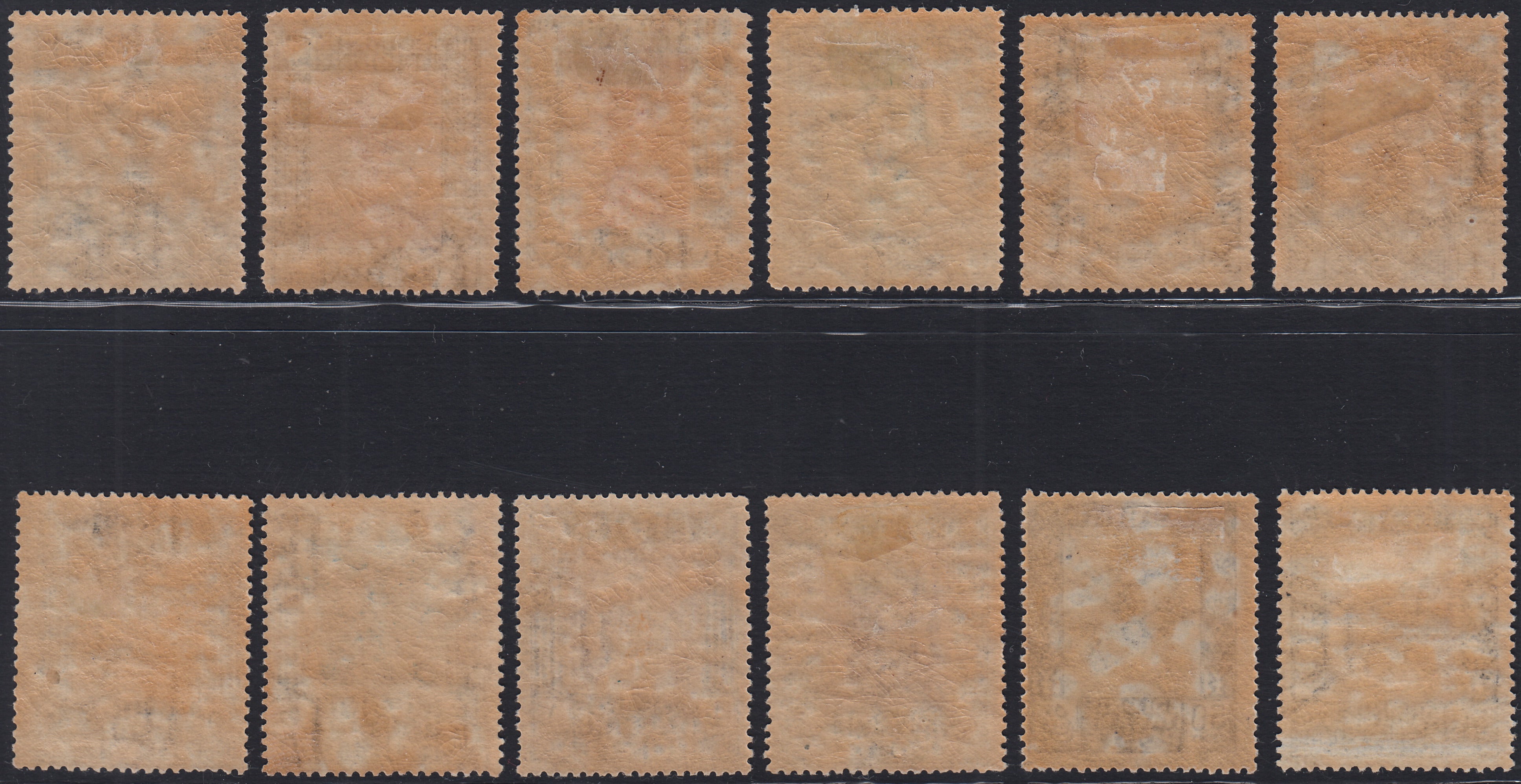 T169 - 1921 - Serie Pittorica, dentellatura 13 1/2 / 14 a pettine o lineare, filigrana corona coricata, serie completa di 12 valori nuova con gomma (21/32)